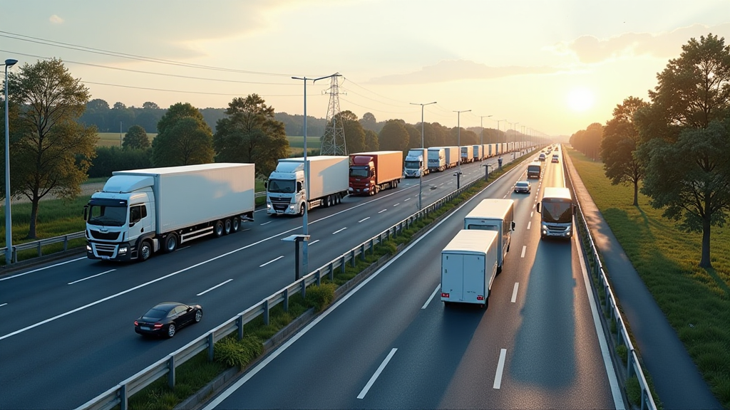 errichtung e lkw ladeparks